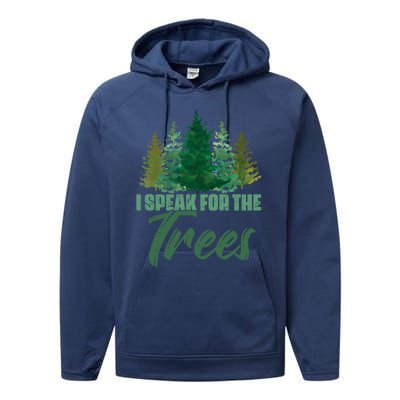 Hippie Tree Planting Earth Day Nature Lover Gift Performance Fleece Hoodie