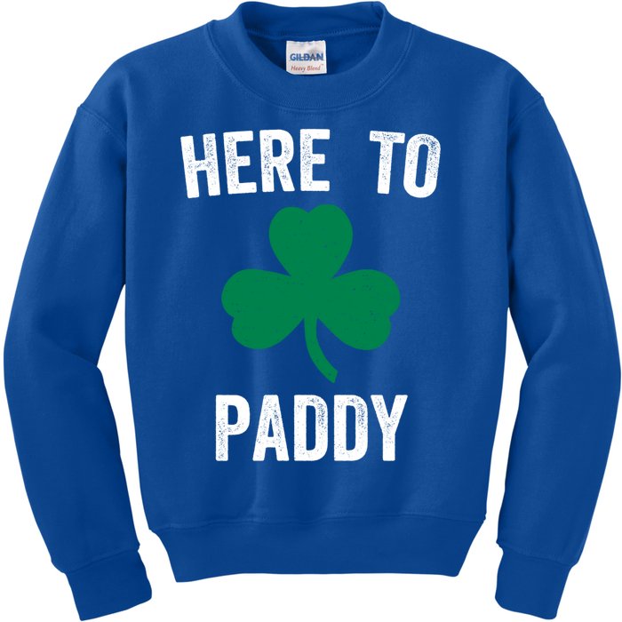 Here To Paddy Funny St Patrick's Party Ing Gift Kids Sweatshirt