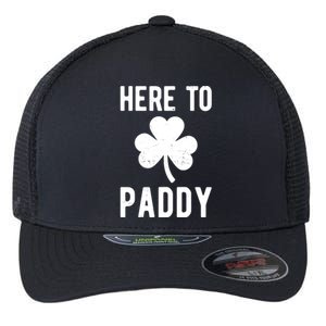 Here To Paddy St Patricks Day Flexfit Unipanel Trucker Cap