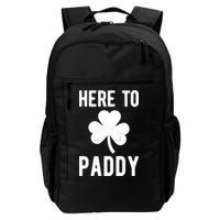 Here To Paddy St Patricks Day Backpack