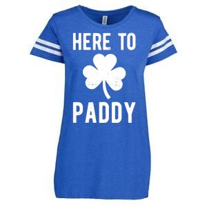 Here To Paddy St Patricks Day Enza Ladies Jersey Football T-Shirt