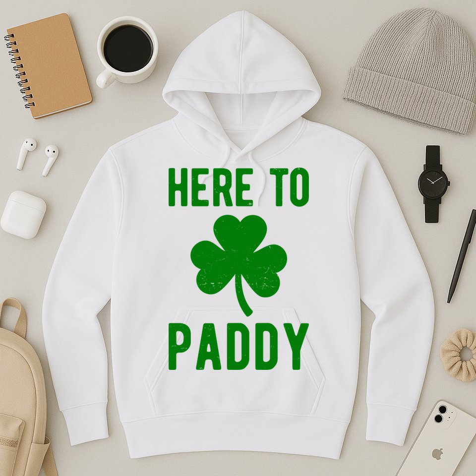 Here To Paddy St Patricks Day Hoodie