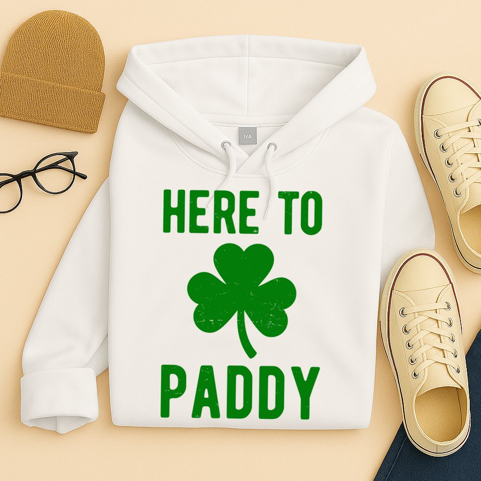 Here To Paddy St Patricks Day Hoodie