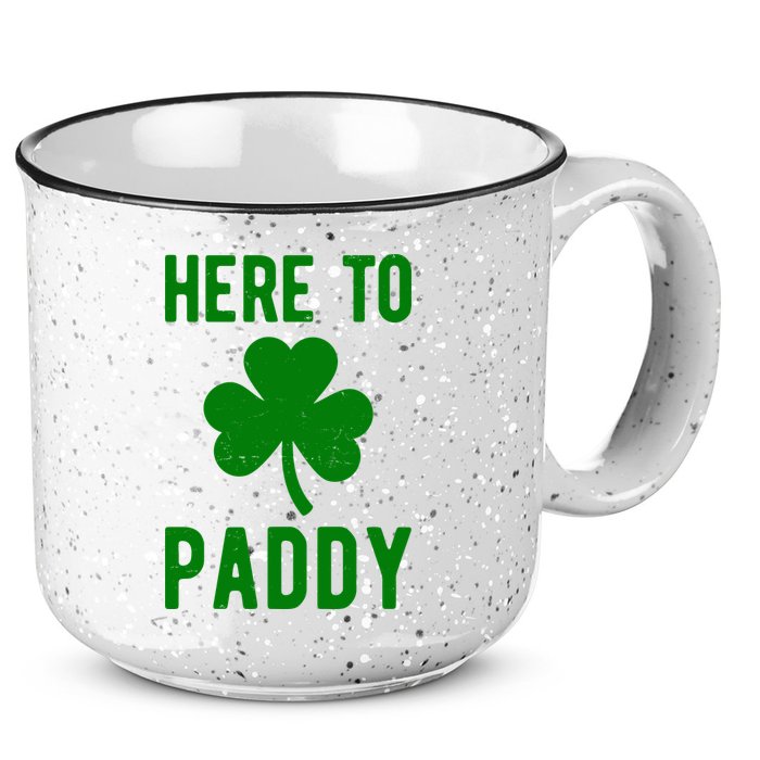 Here To Paddy St Patricks Day 15oz Campfire Ceramic Mug