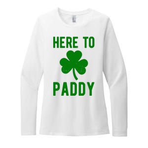 Here To Paddy St Patricks Day Womens CVC Long Sleeve Shirt