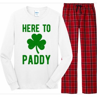 Here To Paddy St Patricks Day Long Sleeve Pajama Set