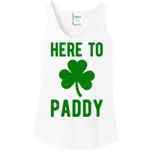 Here To Paddy St Patricks Day Ladies Essential Tank