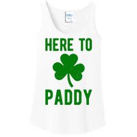 Here To Paddy St Patricks Day Ladies Essential Tank