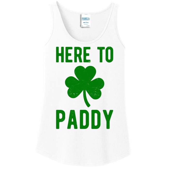 Here To Paddy St Patricks Day Ladies Essential Tank