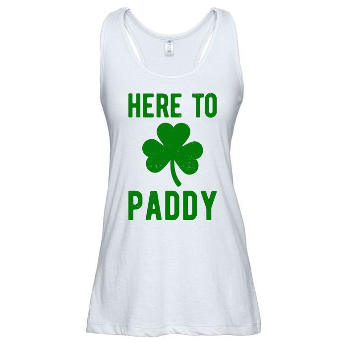 Here To Paddy St Patricks Day Ladies Essential Flowy Tank