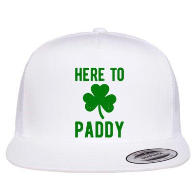 Here To Paddy St Patricks Day Flat Bill Trucker Hat