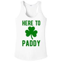 Here To Paddy St Patricks Day Ladies PosiCharge Competitor Racerback Tank