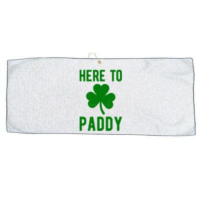 Here To Paddy St Patricks Day Large Microfiber Waffle Golf Towel