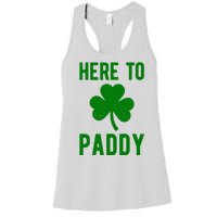 Here To Paddy St Patricks Day Women's Racerback Tank