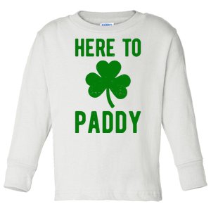 Here To Paddy St Patricks Day Toddler Long Sleeve Shirt