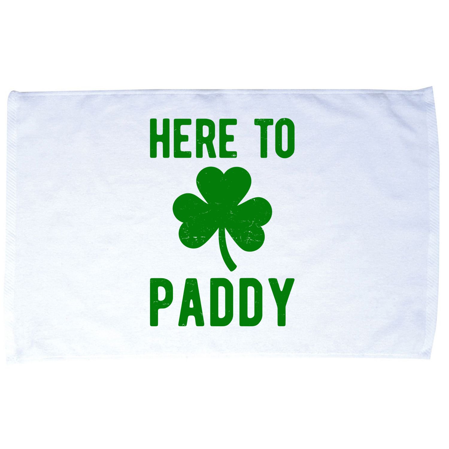 Here To Paddy St Patricks Day Microfiber Hand Towel