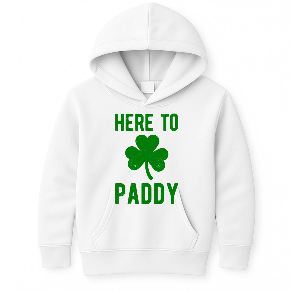 Here To Paddy St Patricks Day Kids Hoodie