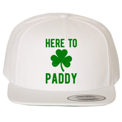 Here To Paddy St Patricks Day Wool Snapback Cap