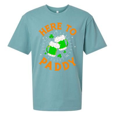 Here To Paddy Gift Sueded Cloud Jersey T-Shirt