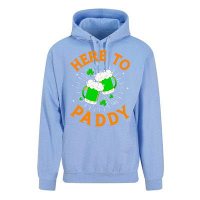 Here To Paddy Gift Unisex Surf Hoodie