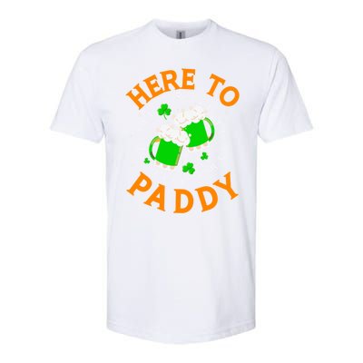 Here To Paddy Gift Softstyle® CVC T-Shirt