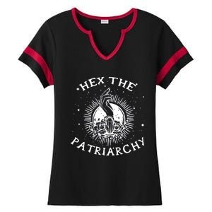 Hex The Patriarchy, Smash The Patriarchy Ladies Halftime Notch Neck Tee