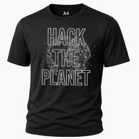 Hack The Planet Coder Gift Cooling Performance Crew T-Shirt