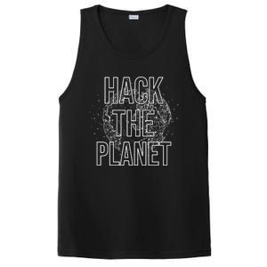 Hack The Planet Coder Gift PosiCharge Competitor Tank