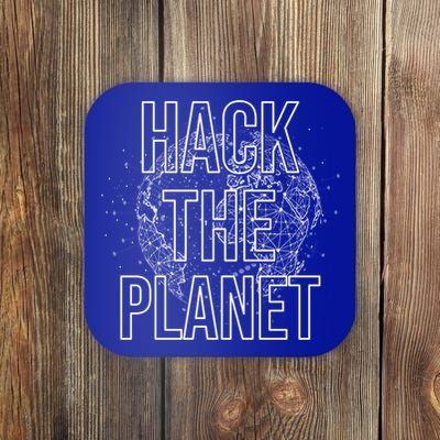 Hack The Planet Coder Gift Coaster