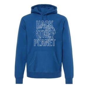 Hack The Planet Coder Gift Premium Hoodie