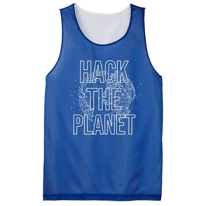 Hack The Planet Coder Gift Mesh Reversible Basketball Jersey Tank