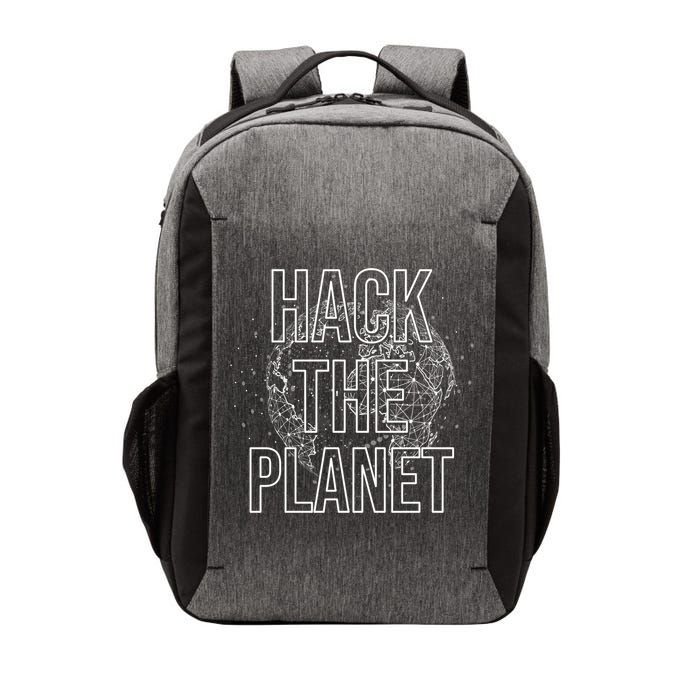 Hack The Planet Coder Gift Vector Backpack