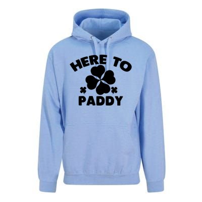 Here To Paddy Shamrock Leaf St Patrick's Day Tee Funny Gift Unisex Surf Hoodie