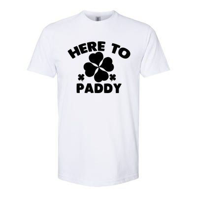 Here To Paddy Shamrock Leaf St Patrick's Day Tee Funny Gift Softstyle CVC T-Shirt