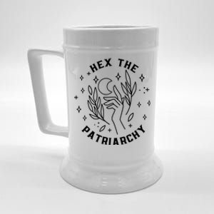 Hex The Patriarchy Halloween Gift For Feminists Beer Stein