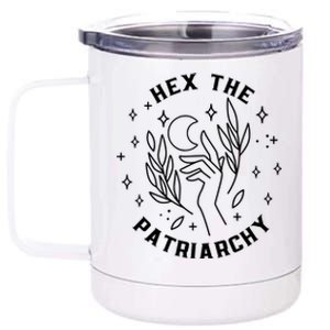 Hex The Patriarchy Halloween Gift For Feminists 12 oz Stainless Steel Tumbler Cup