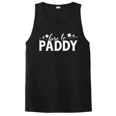 Here To Paddy St Patrick Day Gift PosiCharge Competitor Tank