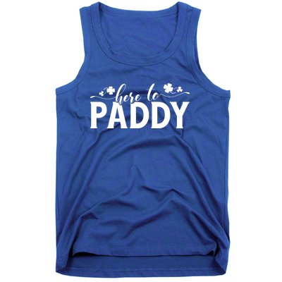 Here To Paddy St Patrick Day Gift Tank Top