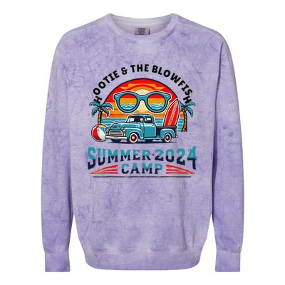 Hootie The Puffer Fish Summer 2024 Camping Gift Colorblast Crewneck Sweatshirt