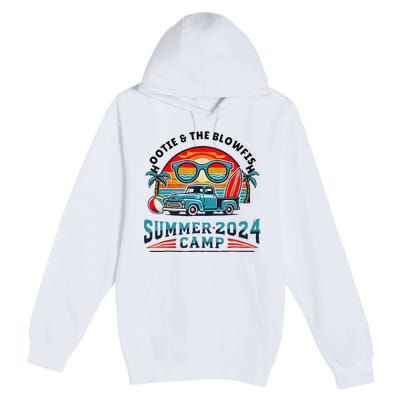 Hootie The Puffer Fish Summer 2024 Camping Gift Premium Pullover Hoodie