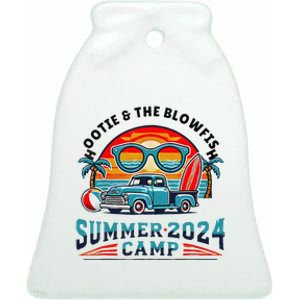 Hootie The Puffer Fish Summer 2024 Camping Gift Ceramic Bell Ornament