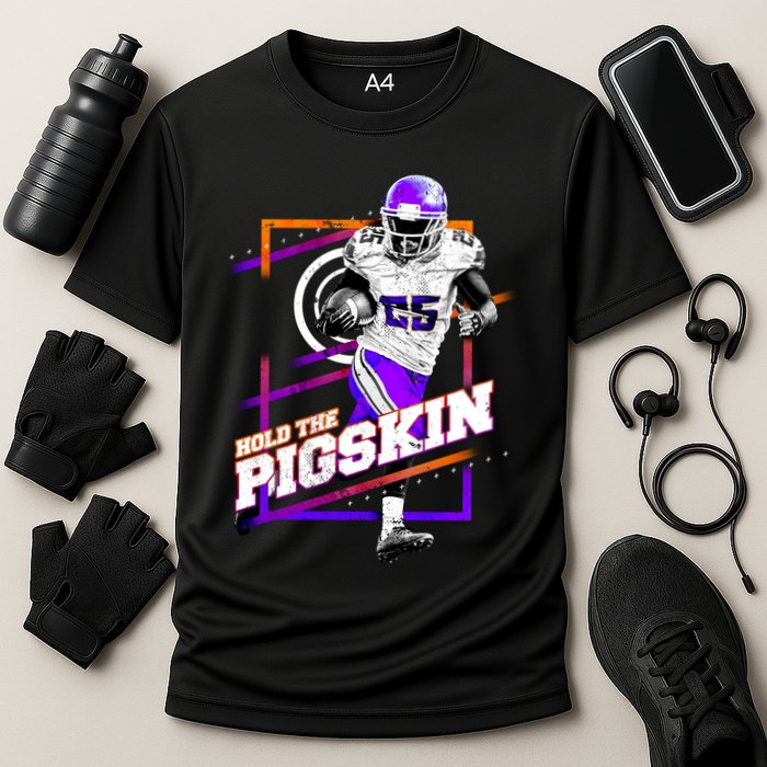 Hold The Pigskin Cooling Performance Crew T-Shirt