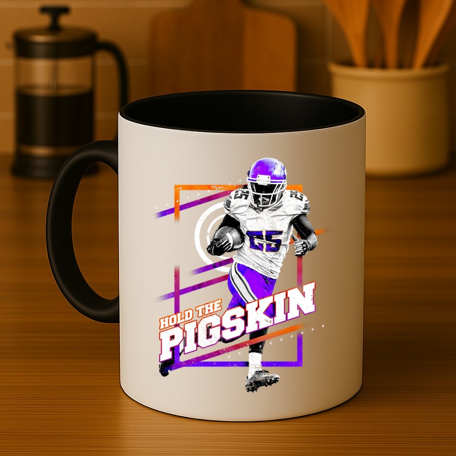 Hold The Pigskin Mug