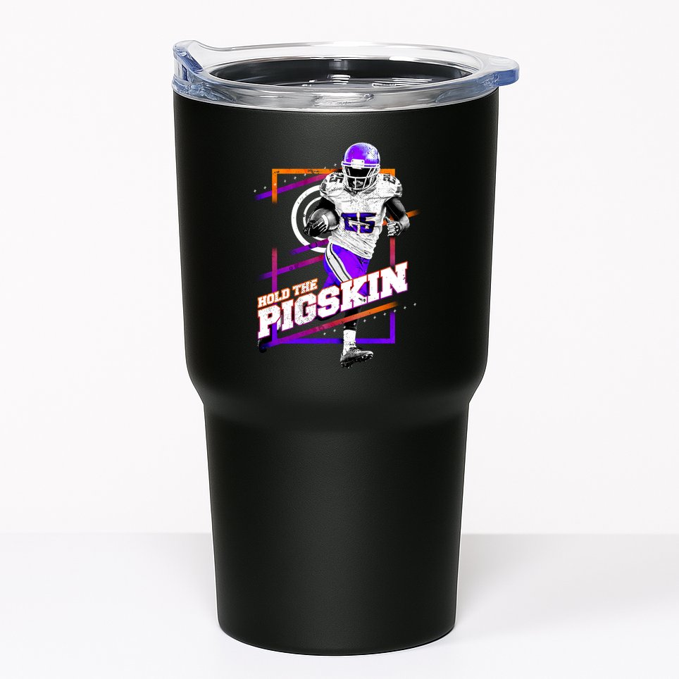Hold The Pigskin Tumbler
