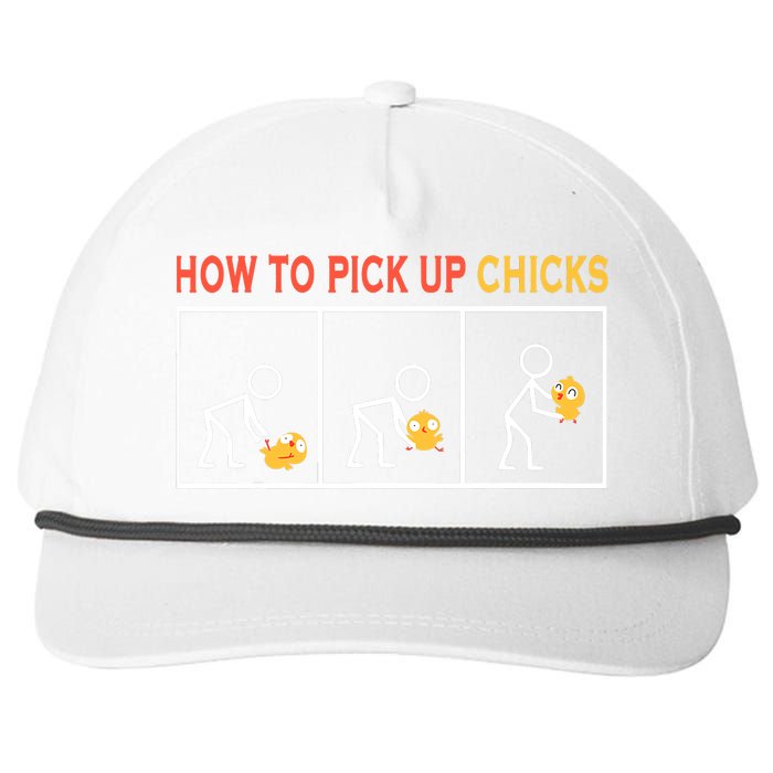 How To Pick Up Chicks Cute Pick Chicks Snapback Five-Panel Rope Hat