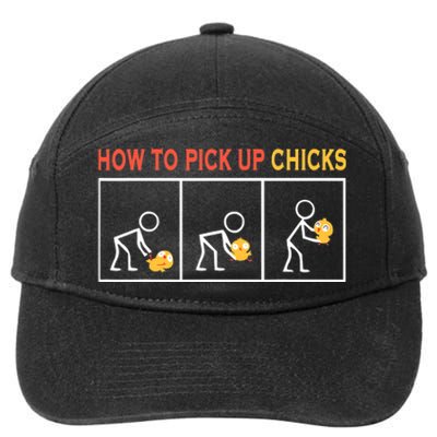 How To Pick Up Chicks Cute Pick Chicks 7-Panel Snapback Hat