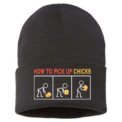 How To Pick Up Chicks Cute Pick Chicks Sustainable Knit Beanie