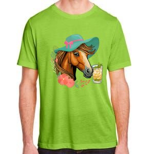 Horse Tea Party Horses Horseman Equestrian Riding Adult ChromaSoft Performance T-Shirt