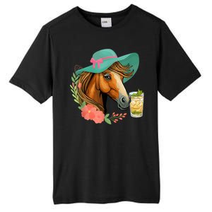 Horse Tea Party Horses Horseman Equestrian Riding Tall Fusion ChromaSoft Performance T-Shirt