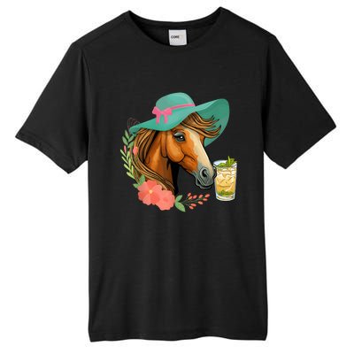 Horse Tea Party Horses Horseman Equestrian Riding Tall Fusion ChromaSoft Performance T-Shirt